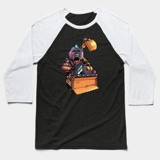 Orangutan Excavator Baseball T-Shirt